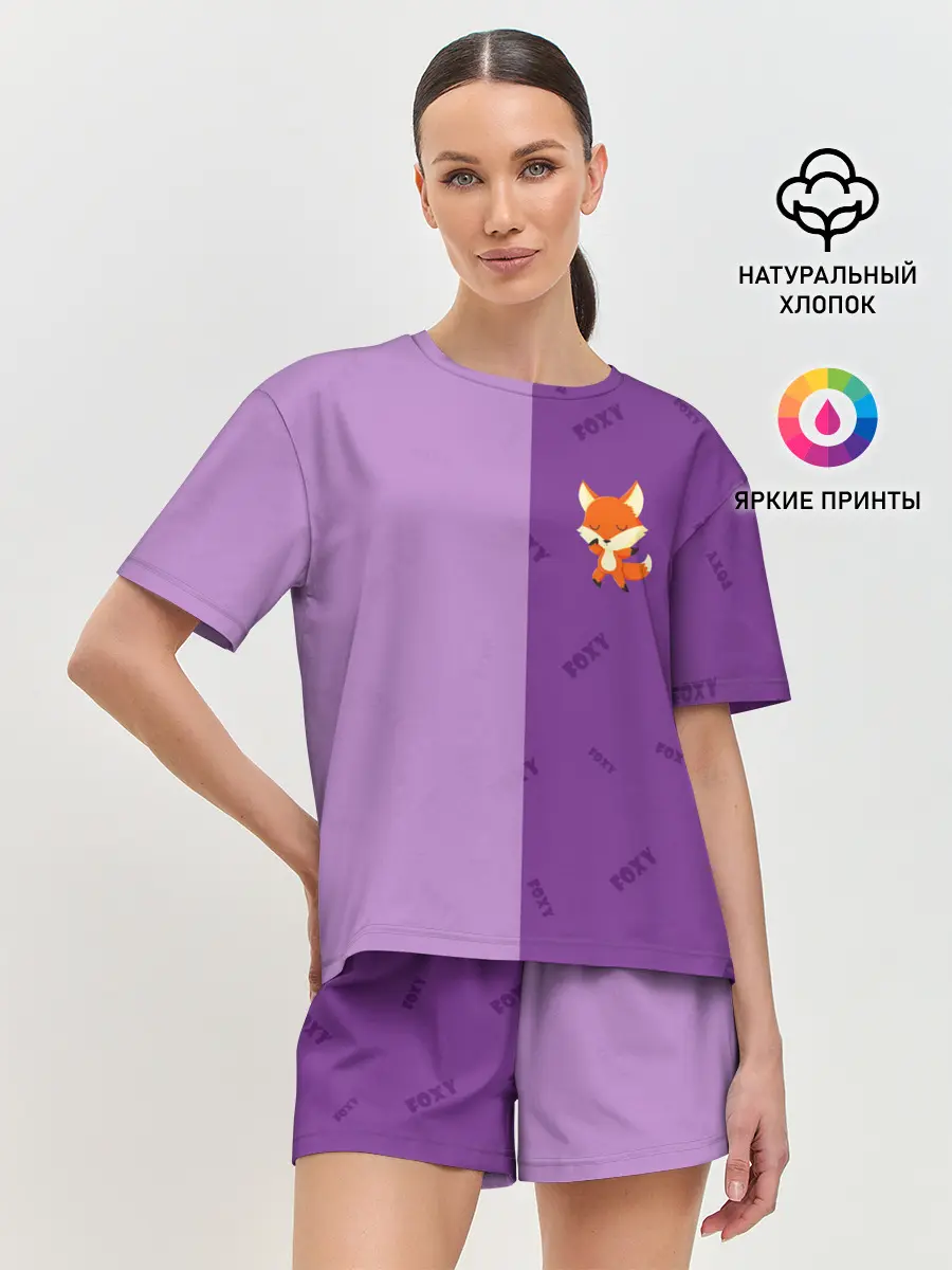 Женская пижама с шортами / ЛИСИЧКА / FOXY