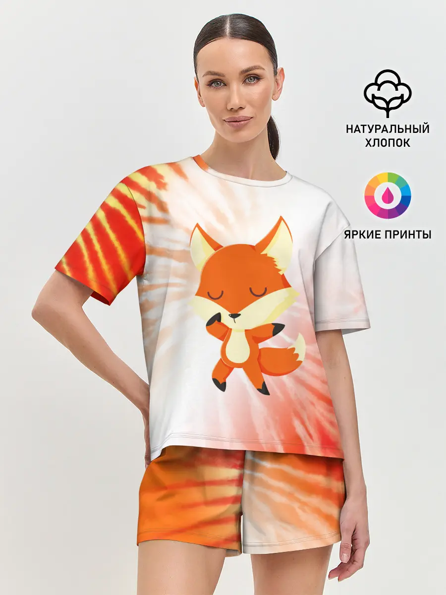Женская пижама с шортами / ЛИСИЧКА / FOXY