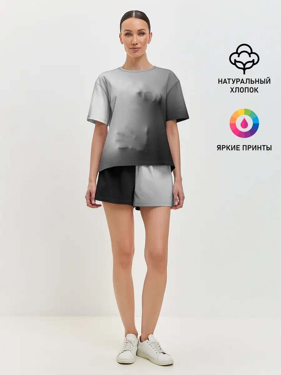 Женская пижама с шортами / Кричащее Лицо Внутри