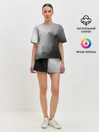 Женская пижама с шортами / Кричащее Лицо Внутри