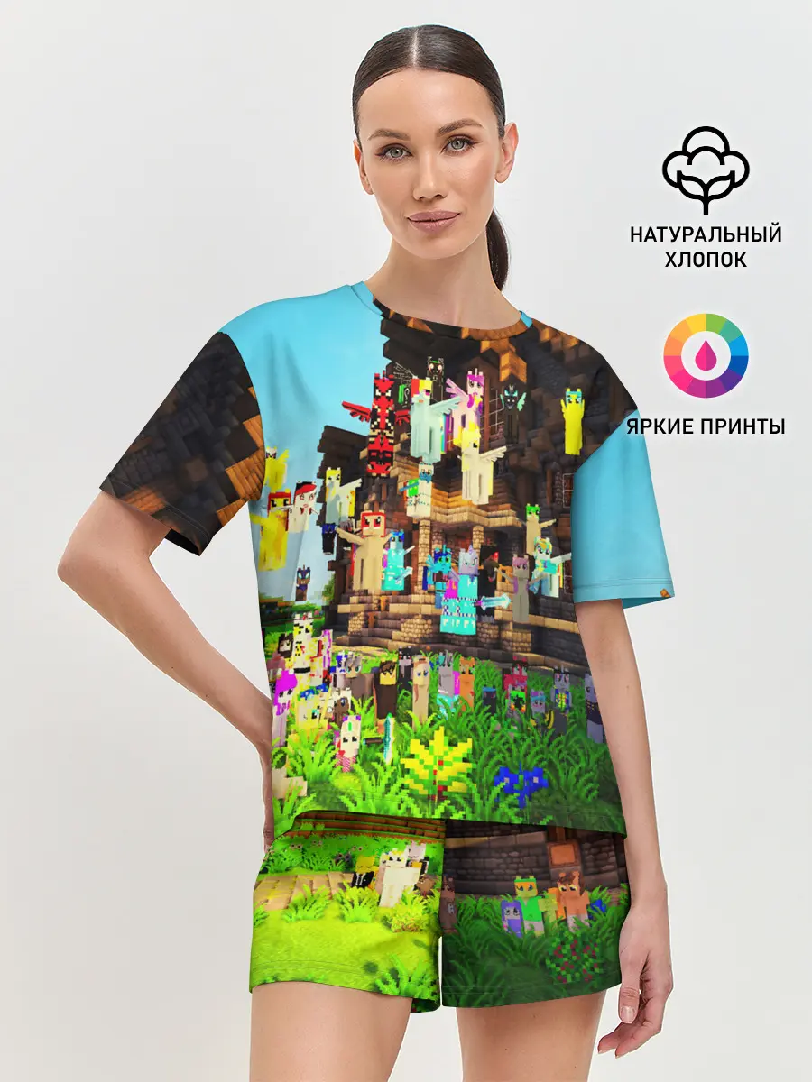 Женская пижама с шортами / MY LITTLE MINECRAFT