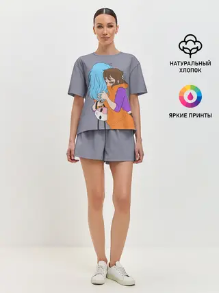 Женская пижама с шортами / Sally face