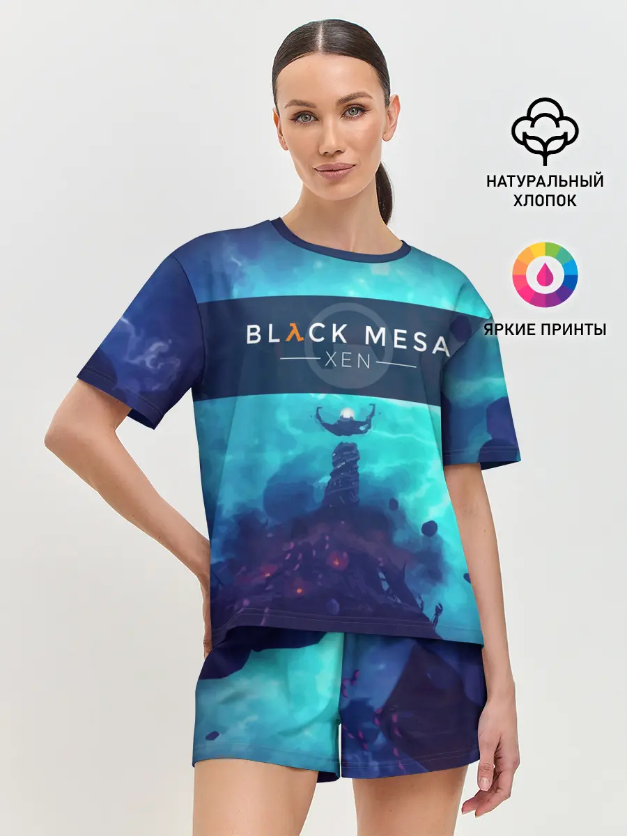 Женская пижама с шортами / HALF-LIFE - Black Mesa: XEN