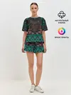 Женская пижама с шортами / Ретро Орнамент