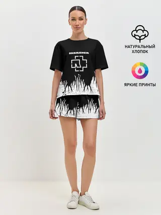 Женская пижама с шортами / RAMMSTEIN