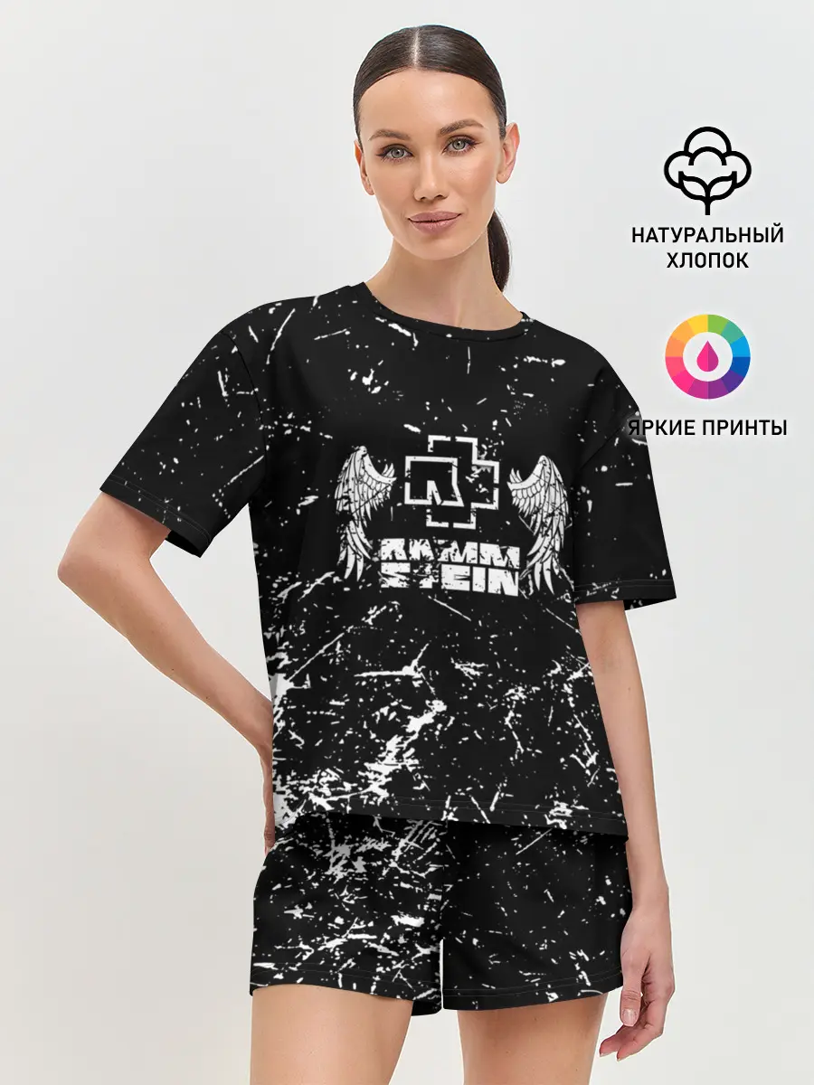 Женская пижама с шортами / RAMMSTEIN
