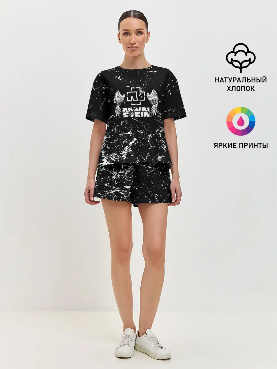 Женская пижама с шортами / RAMMSTEIN