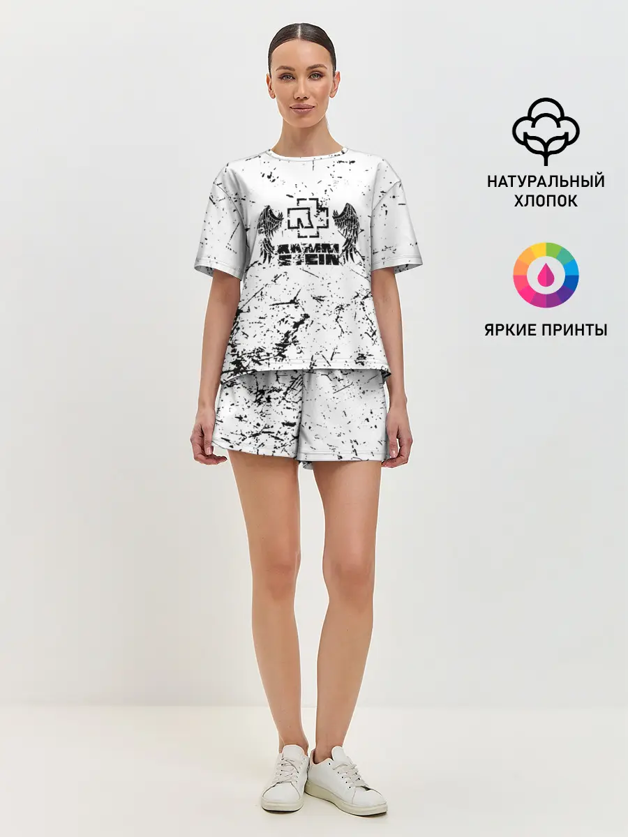 Женская пижама с шортами / RAMMSTEIN