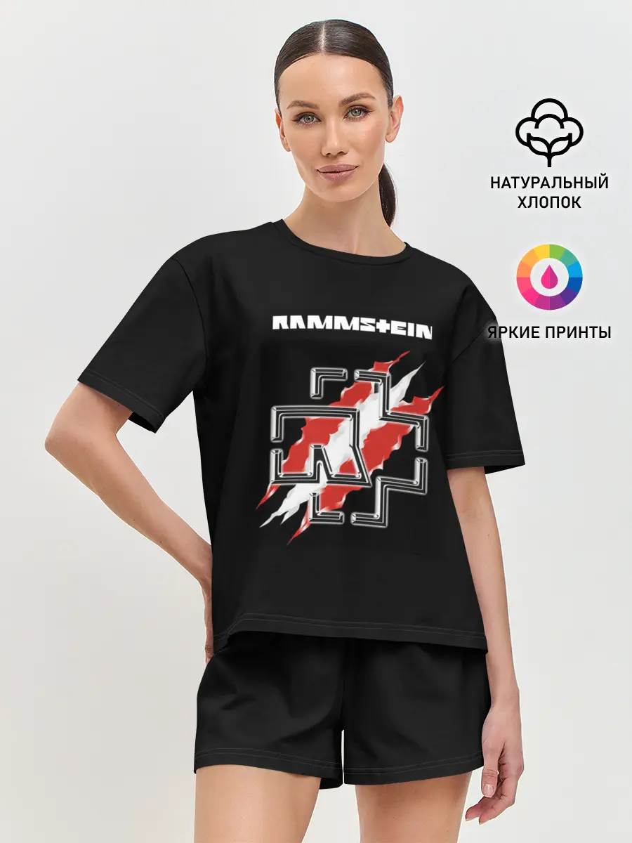 Женская пижама с шортами / Rammstein