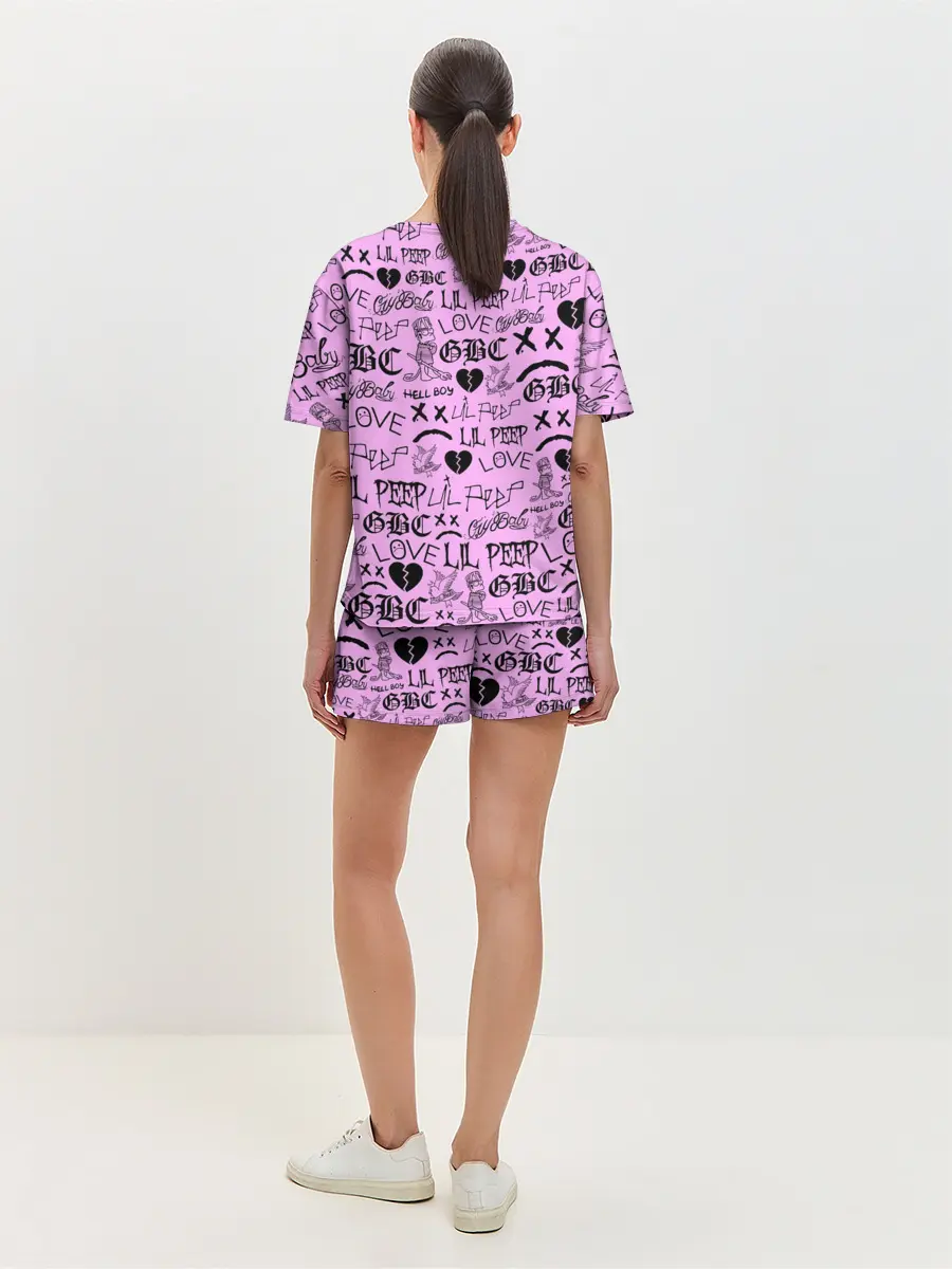 Женская пижама с шортами / LIL PEEP LOGOBOMBING