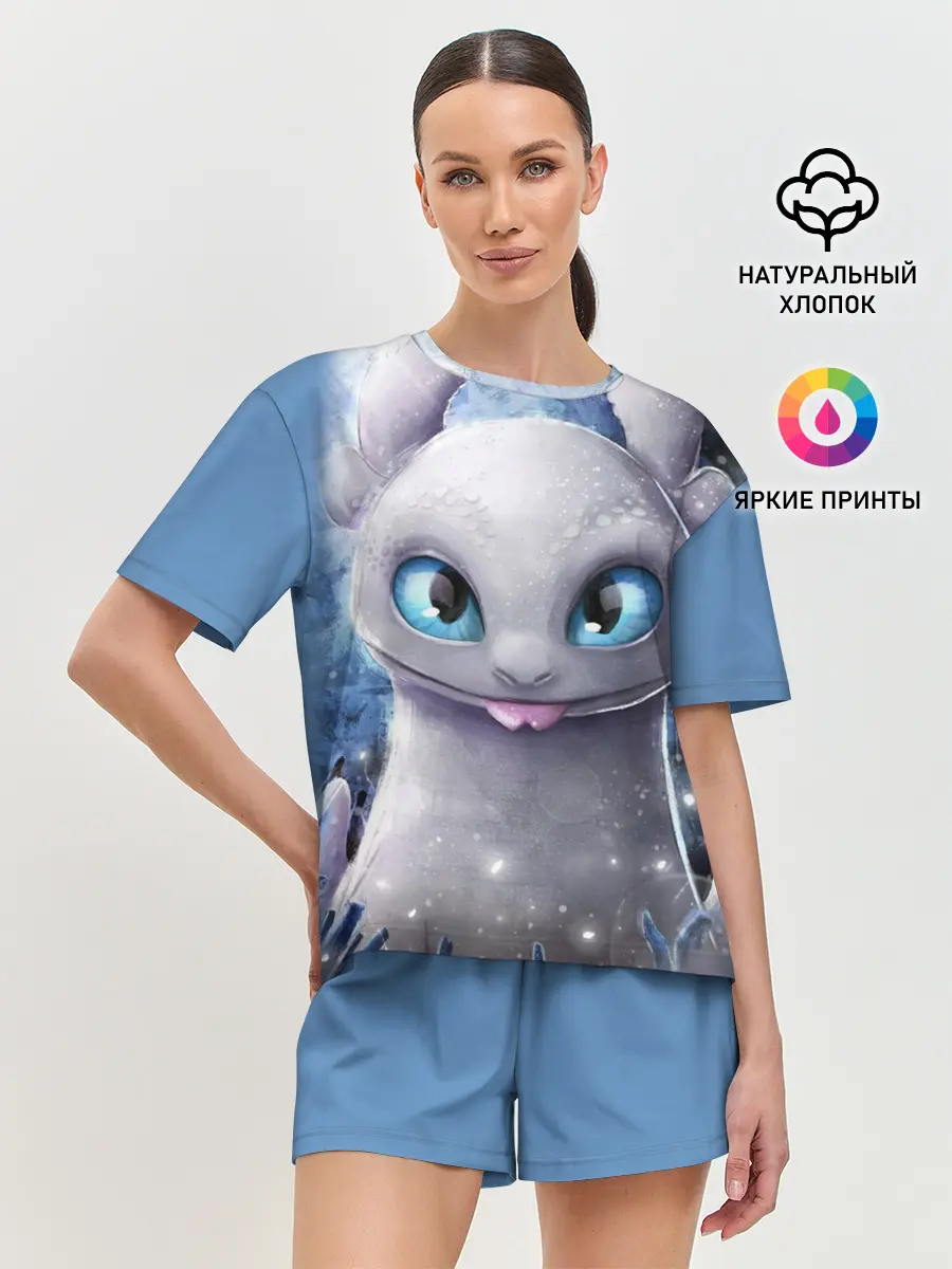 Женская пижама с шортами / дневная фурия