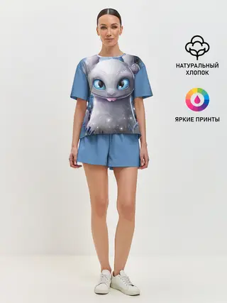 Женская пижама с шортами / дневная фурия