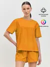 Женская пижама с шортами / Апельсин