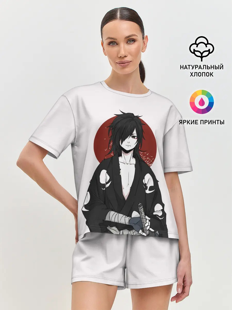 Женская пижама с шортами / Дороро и Хяккимару