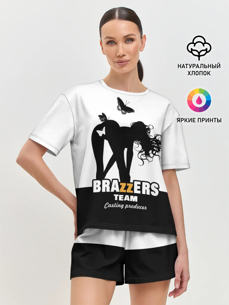 Женская пижама с шортами / Brazzers team Casting-producer