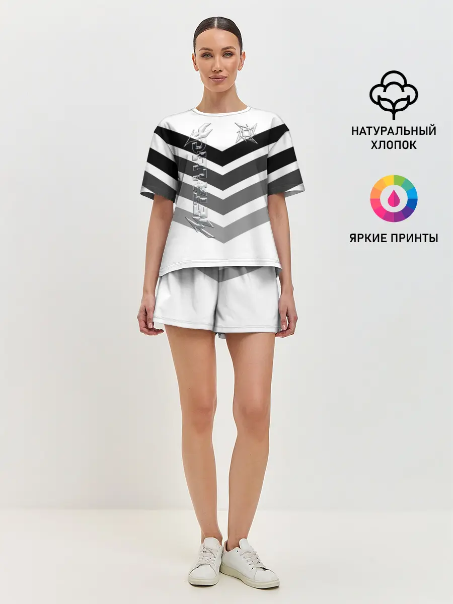 Женская пижама с шортами / Metallica