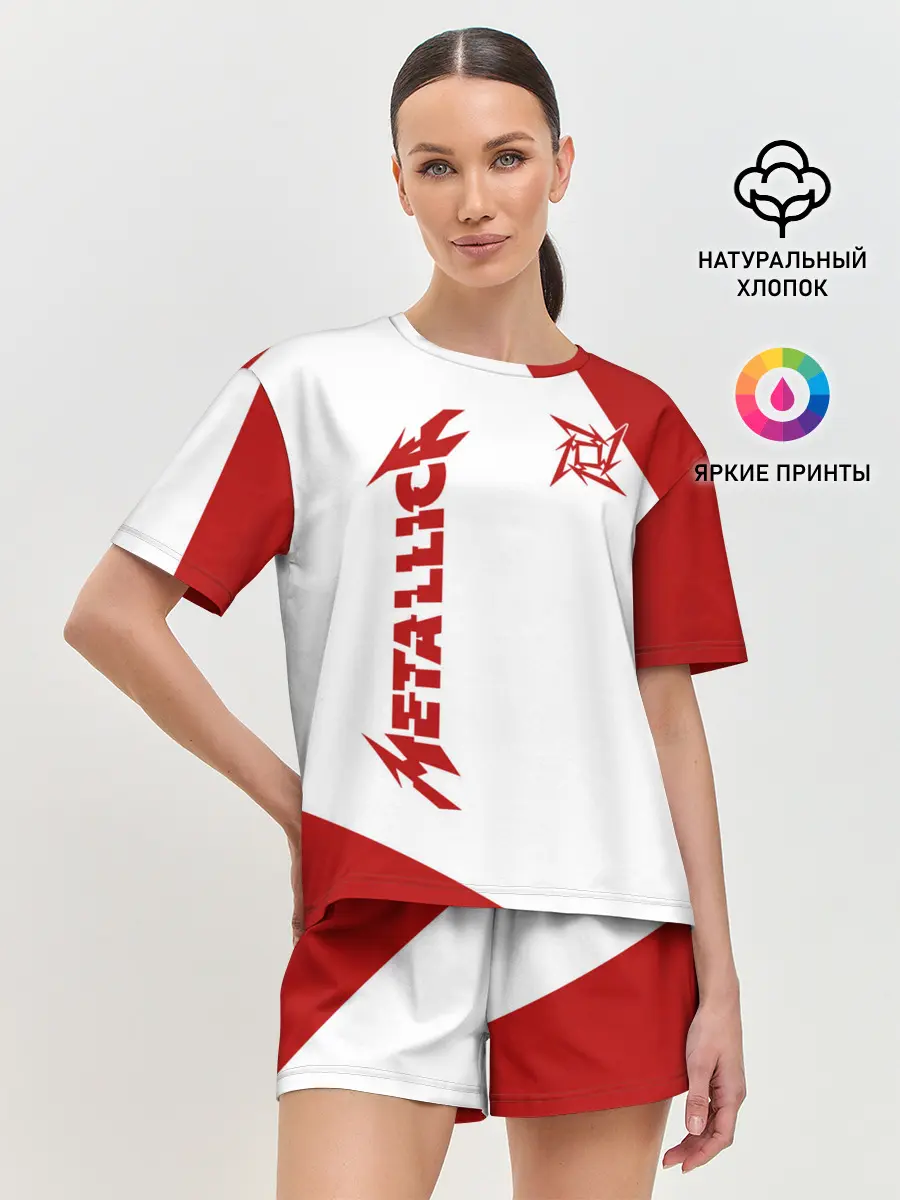 Женская пижама с шортами / Metallica