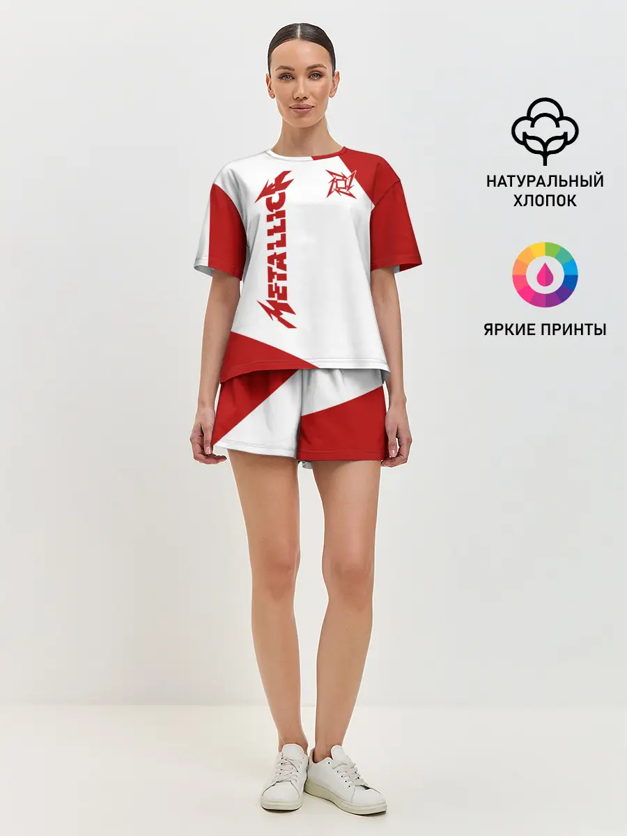 Женская пижама с шортами / Metallica