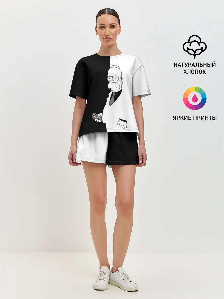 Женская пижама с шортами / Гомер Симпсон