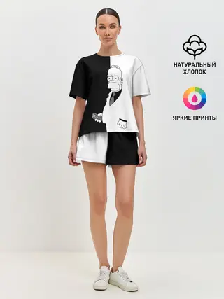 Женская пижама с шортами / Гомер Симпсон