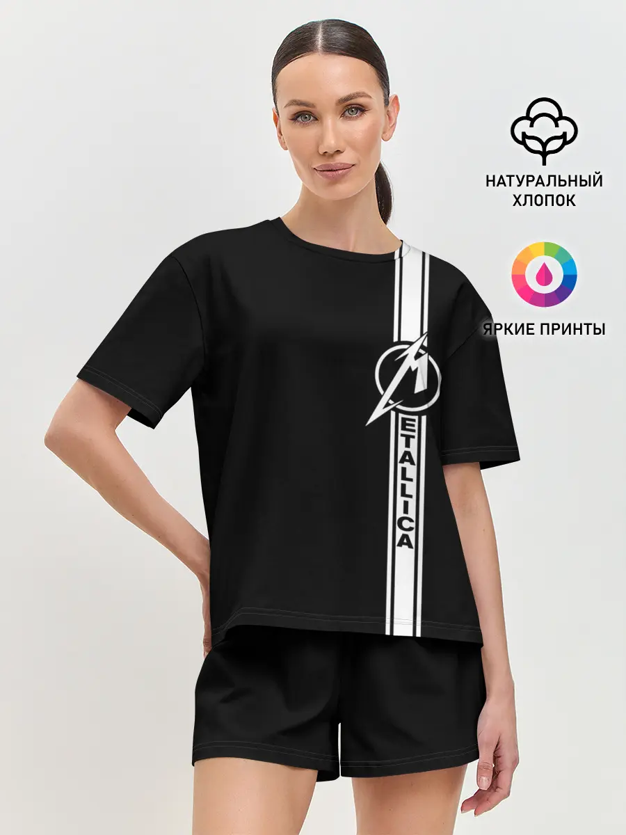 Женская пижама с шортами / Metallica