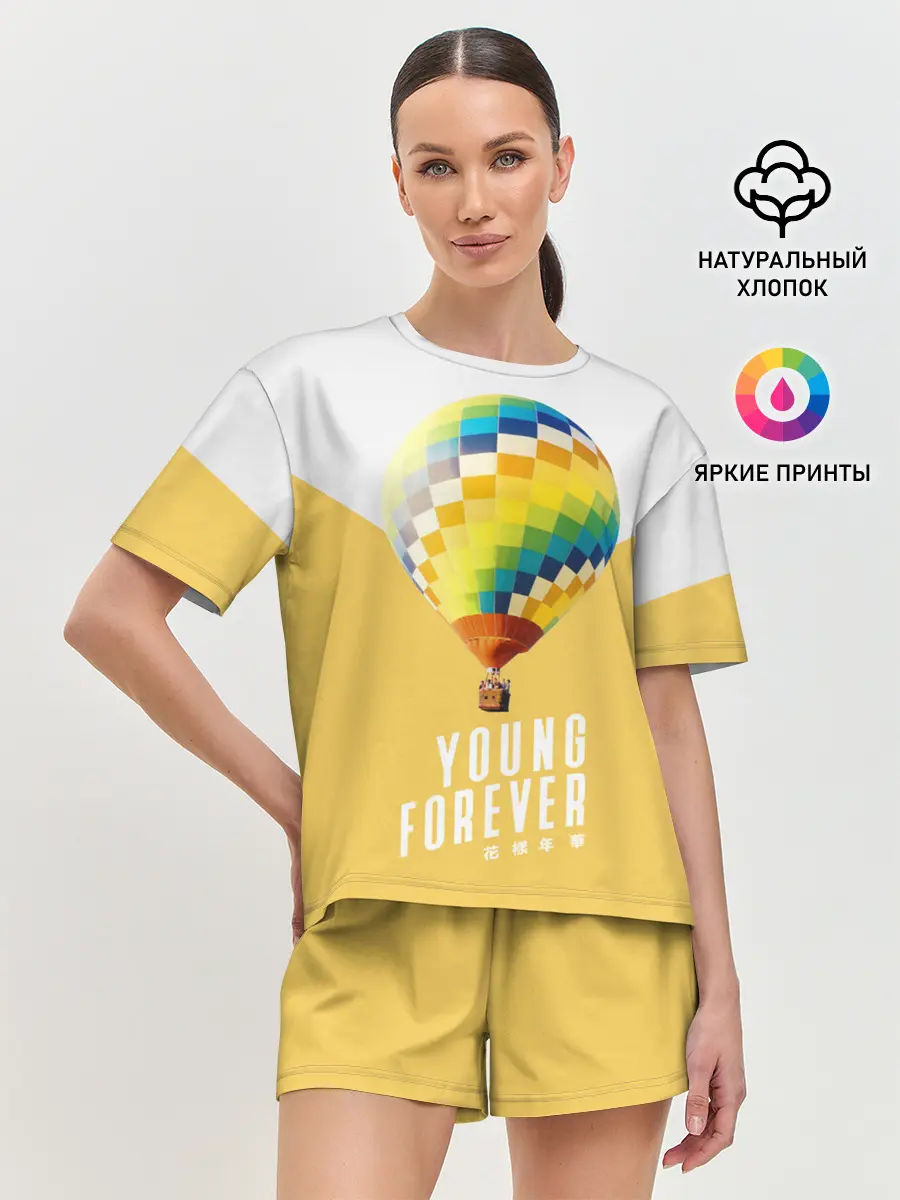 Женская пижама с шортами / BTS Young Forever