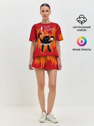 Женская пижама с шортами / ЪУЪ СЪУКА