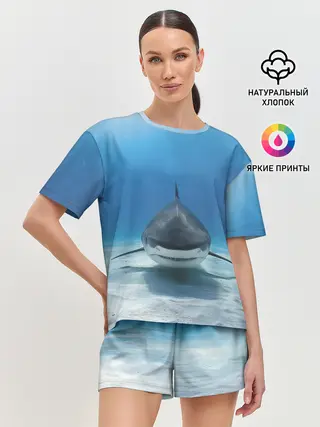 Женская пижама с шортами / Анфас