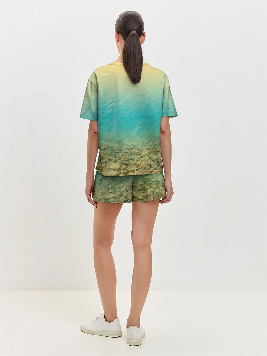 Женская пижама с шортами / Рыбалка