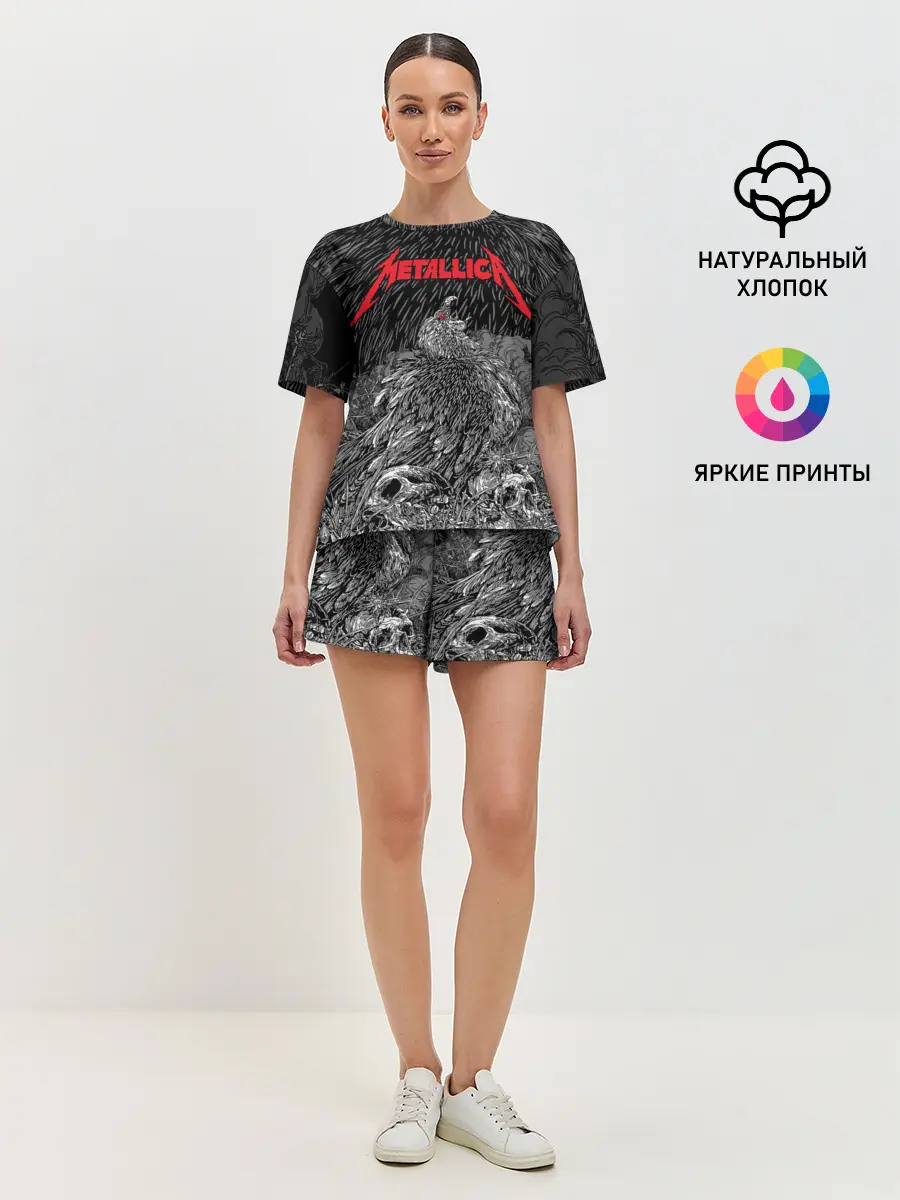 Женская пижама с шортами / Metallica