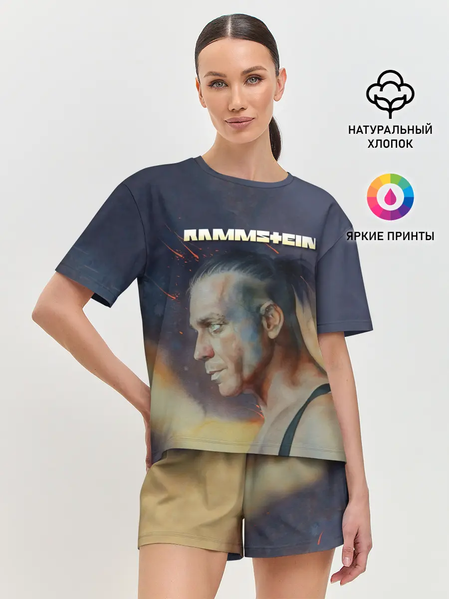 Женская пижама с шортами / Rammstein