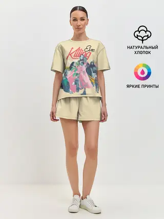 Женская пижама с шортами / Killing Eve collage
