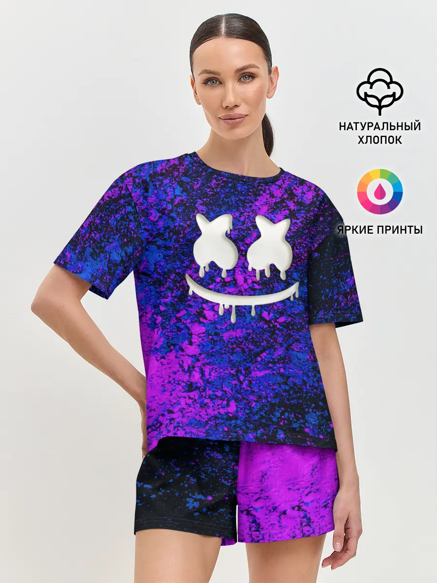 Женская пижама с шортами / MARSHMELLO