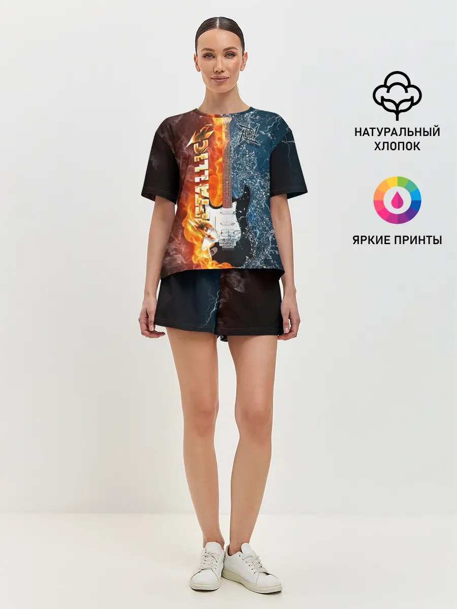 Женская пижама с шортами / Metallica