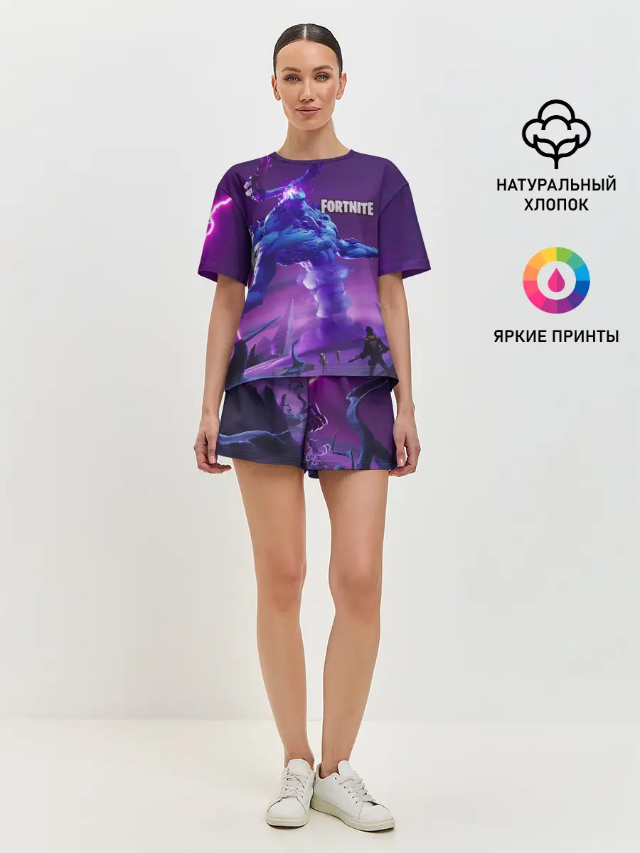 Женская пижама с шортами / Fortnite
