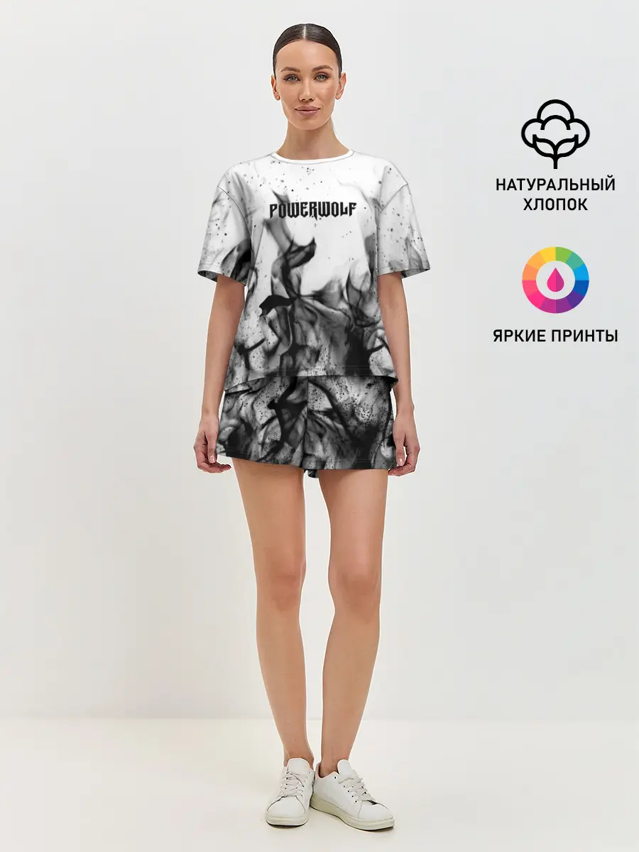 Женская пижама с шортами / POWERWOLF