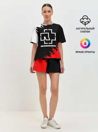 Женская пижама с шортами / RAMMSTEIN | РАМШТАЙН
