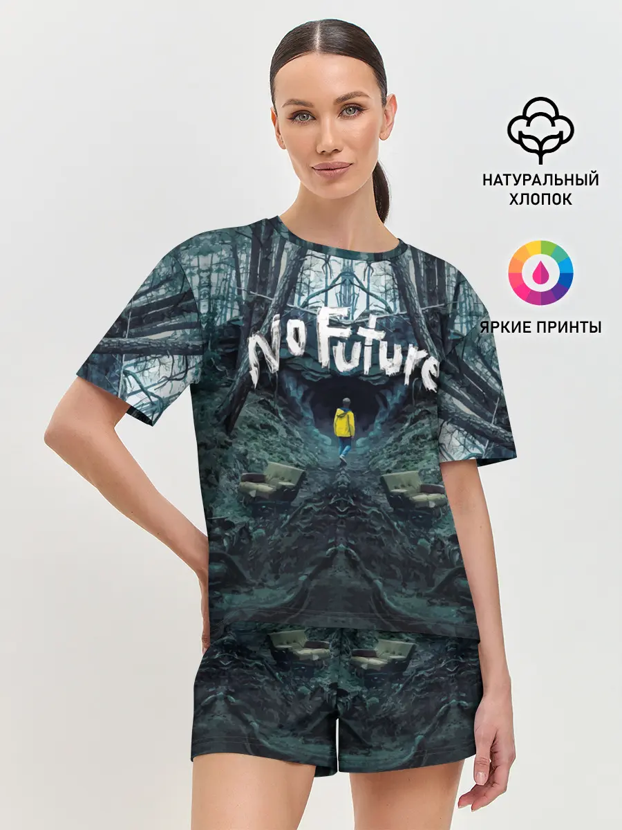 Женская пижама с шортами / ТЬМА - No Future