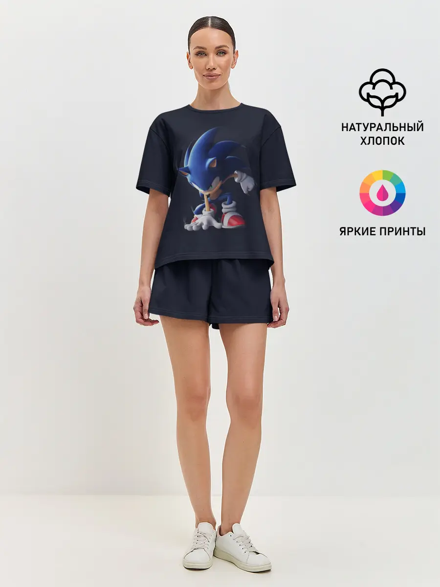 Женская пижама с шортами / Sonic