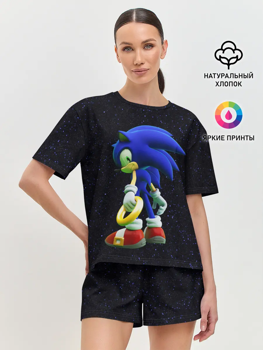 Женская пижама с шортами / Sonic