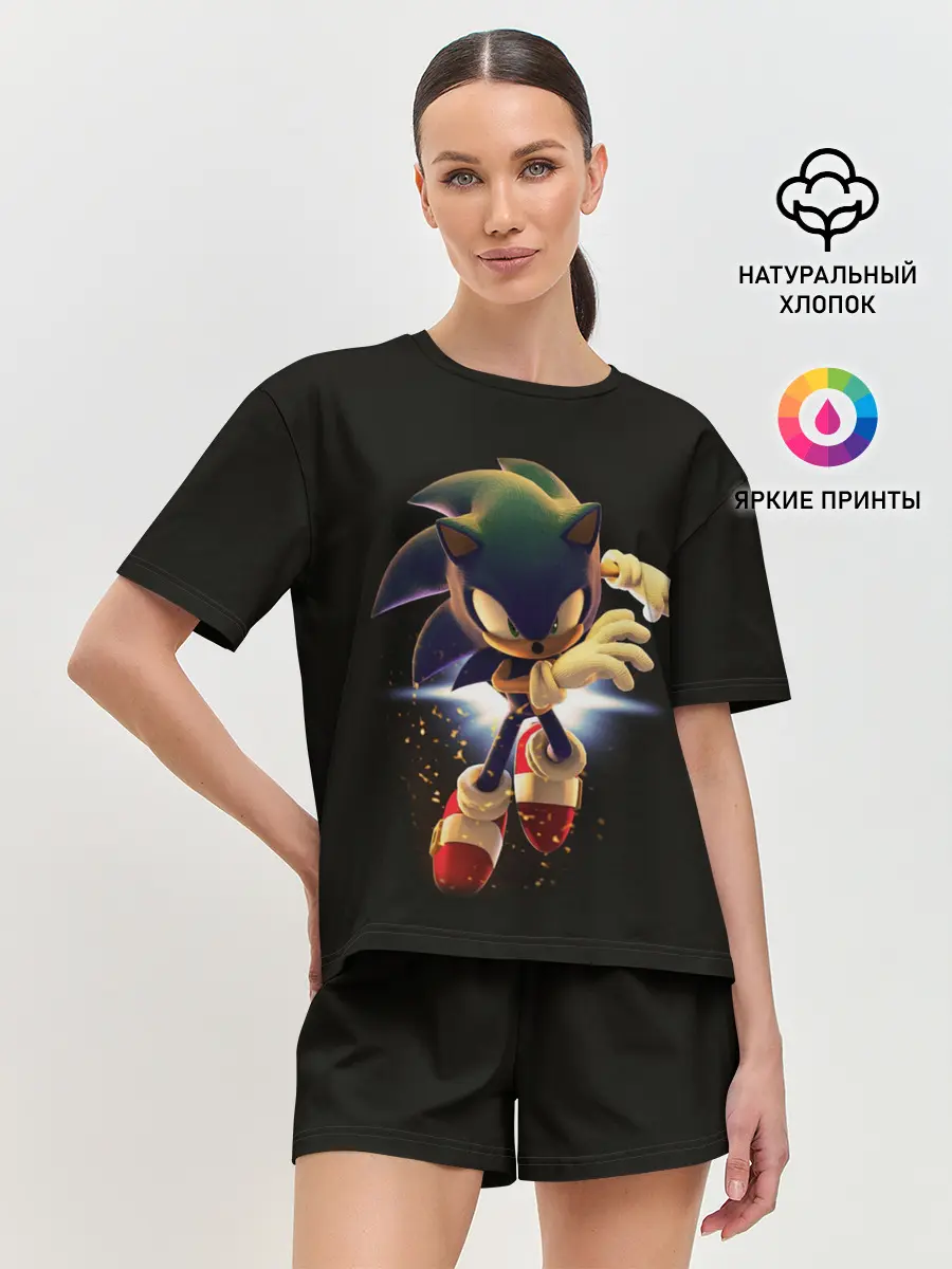 Женская пижама с шортами / Sonic