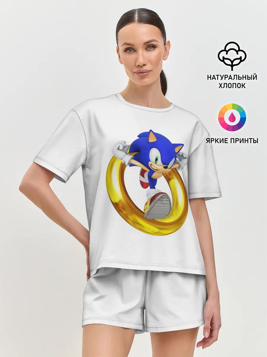 Женская пижама с шортами / Sonic