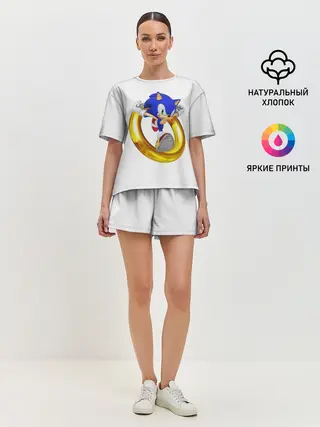 Женская пижама с шортами / Sonic