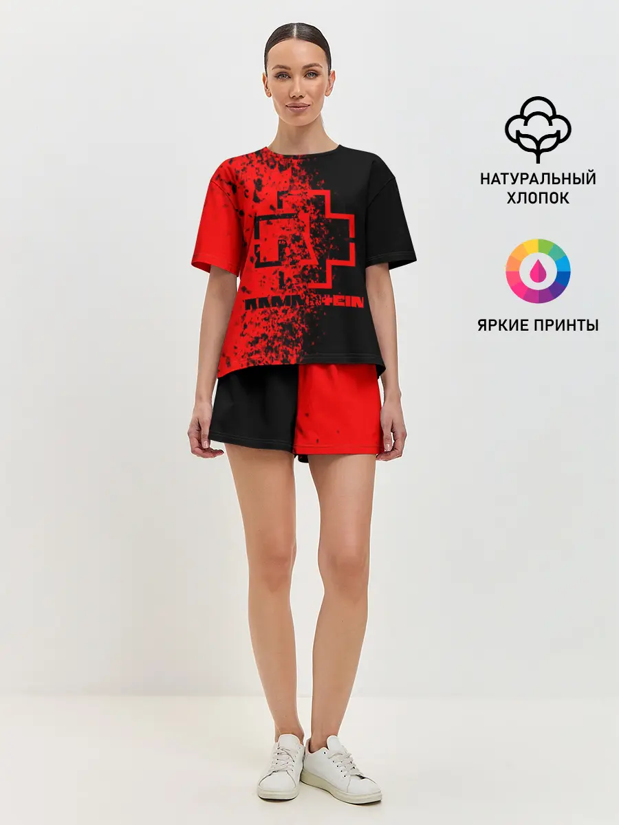 Женская пижама с шортами / Rammstein.