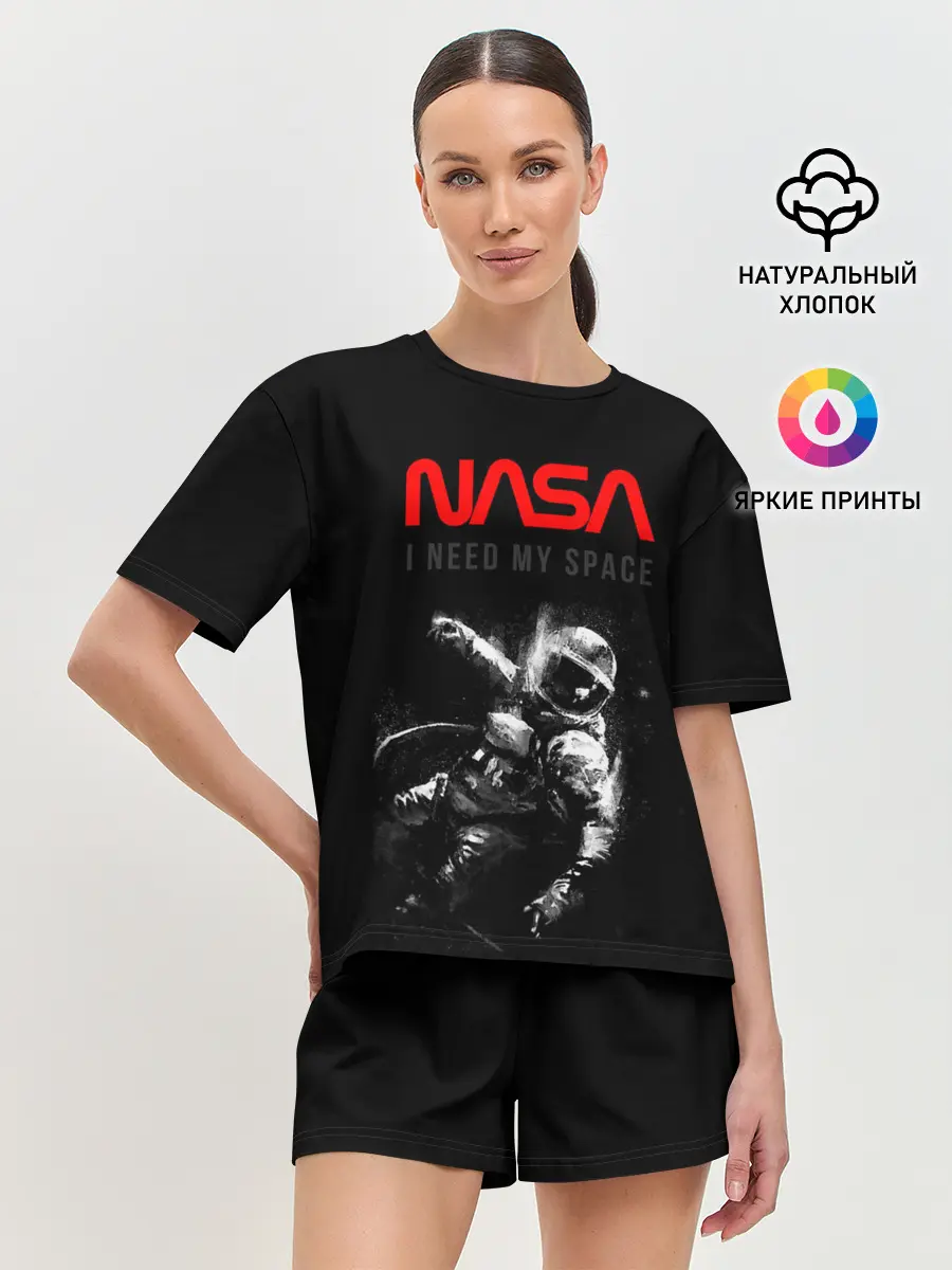 Женская пижама с шортами / Nasa