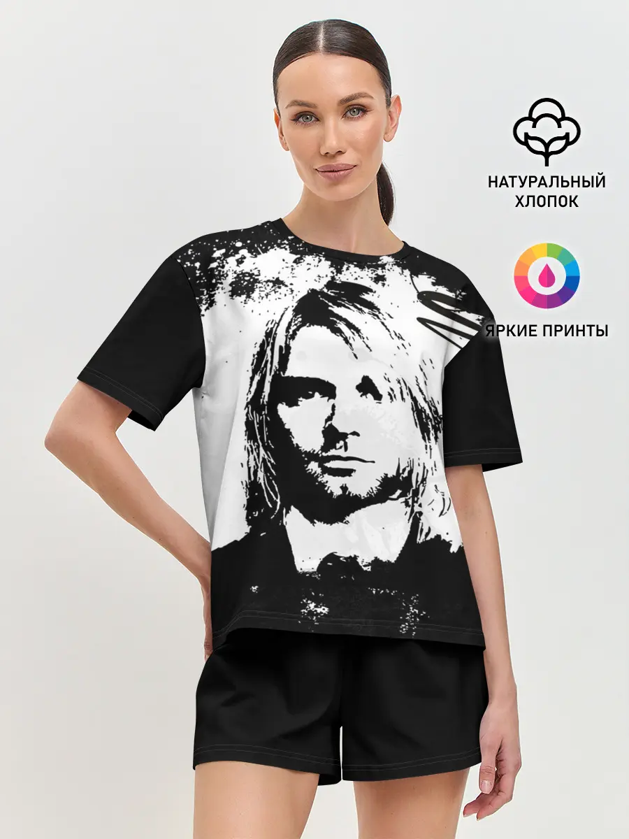 Женская пижама с шортами / Kurt Cobain
