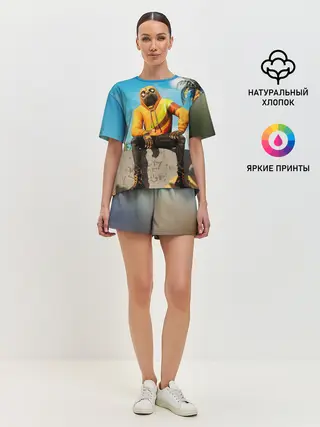 Женская пижама с шортами / Fortnite Doggy