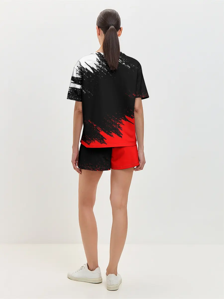 Женская пижама с шортами / БРЫЗГИ КРАСОК