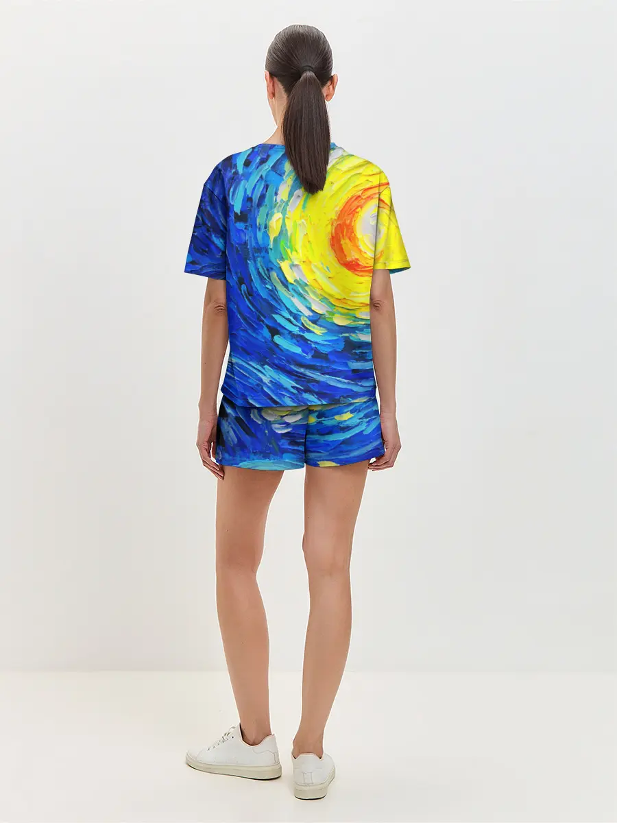 Женская пижама с шортами / КРАСКИ ВАНГОГА