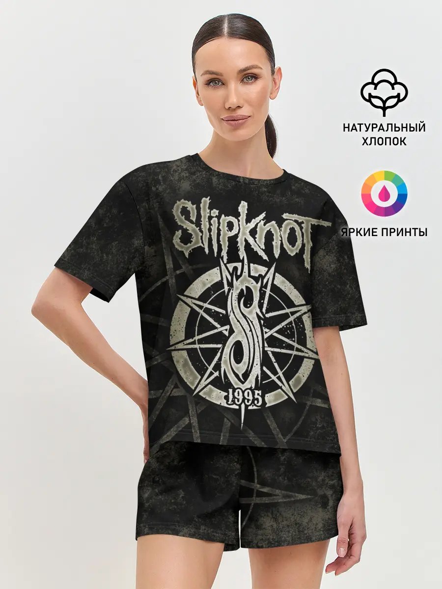 Женская пижама с шортами / Slipknot